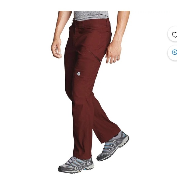 Eddie Bauer First Ascent burgundy men’s size 2X multi pocketed Pants‎ NWT - Picture 1 of 16